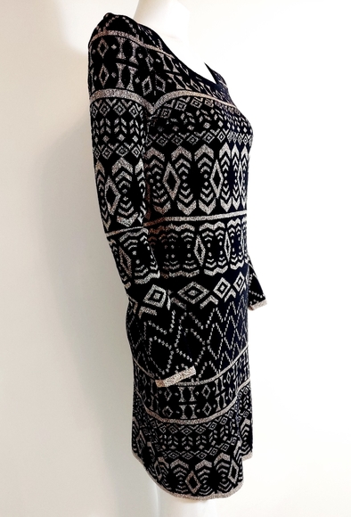 NEW Antonio Melani silver art deco sweater dress - Picture 5 of 11